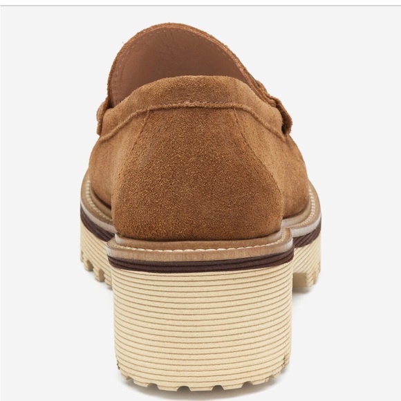 Johnston & Murphy Emmalynn Cognac Suede Loafers with Metal Horsebit - Picture 6 of 16